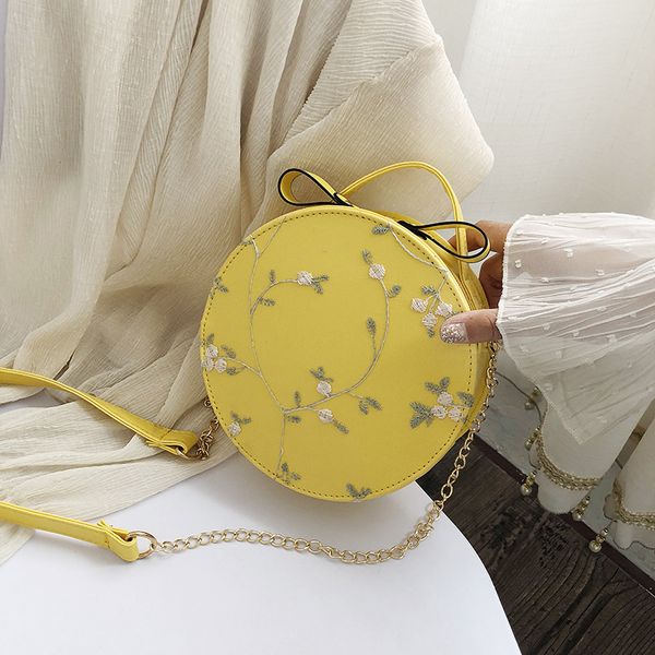 

women shoulder bags brand designer handbags women's fashion lace fresh handbag crossbody bag solid color small round bag clutch