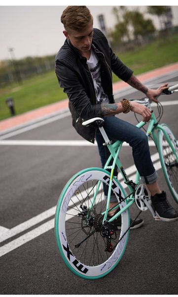 

variable speed dead-fly bicycle solid tire road racing bicycle live-fly muscle 26-inch 24 male and female students adult