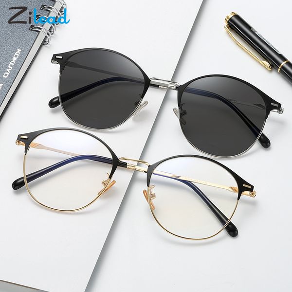 

zilead pchromic glasses anti-blue glasses sun protection goggles clear intelligent fast color change spectacles, White;black