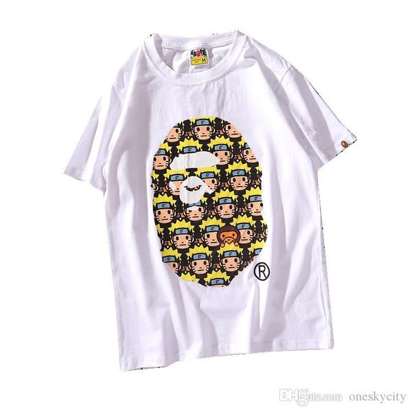 

mens designers t shirts apes head a bathing tshirt pullover short camo aape dolce cotton ape t-shirt vetements, White;black