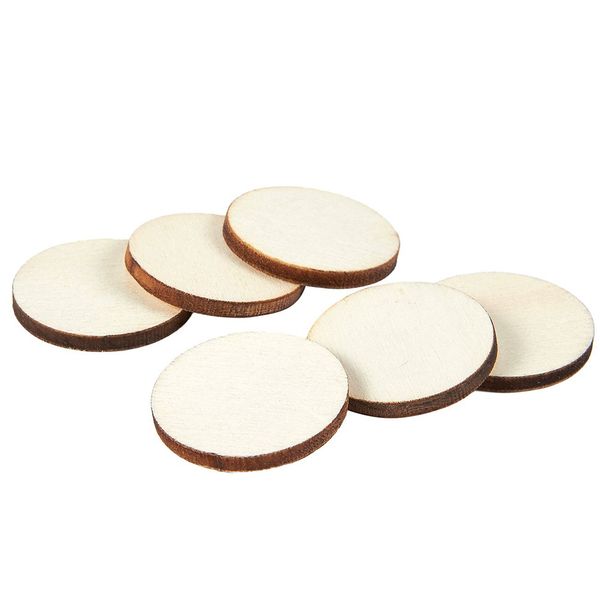 

50pcs/pack diy craft painting home unfinished centerpieces round wood slices