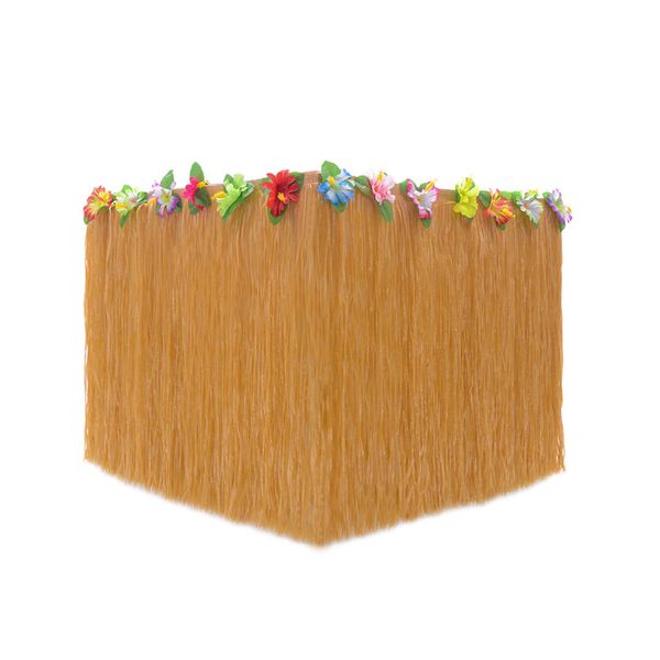 

hawaii seaside flowers grass adhesive table skirt lightweight tropical style