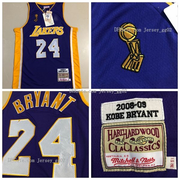 

los men angeles lakers kobe 8 bryant nba violet jerseys basketball jersey mitchell & ness 2008-09 final champion, Black;red