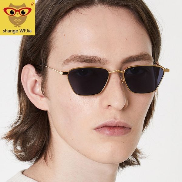 

2020 classic small frame cat eye sunglasses women/men brand designer alloy mirror sun glasses vintage modis oculos, White;black
