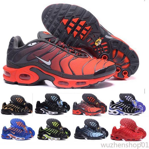 

2020 new arrival cassical red kpu black white chaussures plus tn ultra requin breathable air casual running shoes wu01