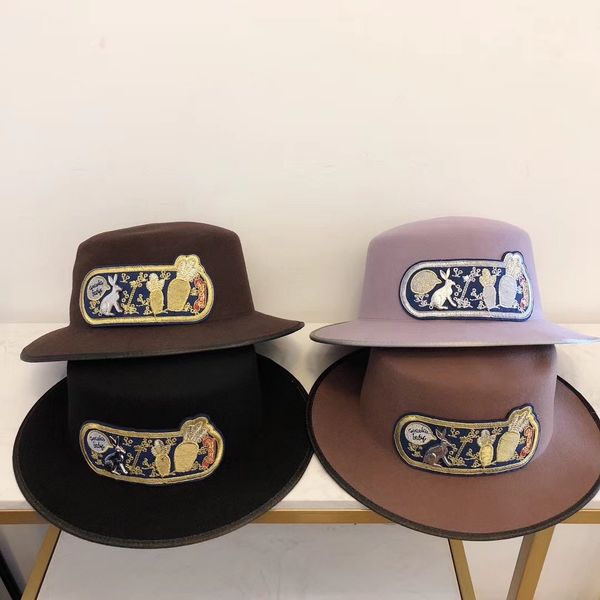 

Seal rabbit flat cap baseball cap double-sided fisherman hat men and women ribbon straw hat Silk turban 2020 new