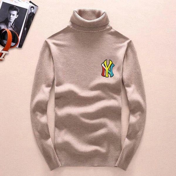 

to keep warm in winter, men's pullovers, long-sleeved fashion sweaters, slim pullovers, men's casual high-necked sweaters, pull ju, White;black