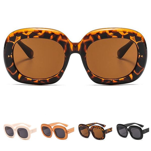 

european women sunglasses retro sun glasses eyeglasses anti-uv spectacles thick frame eyewear adumbral goggle goggle a, White;black