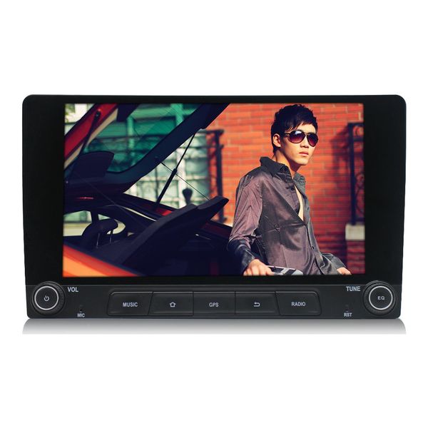 Vídeo Video 9 Polegada Octa Core GPS Nav Multimedia Player Android 2 Din Radio Universal com botão