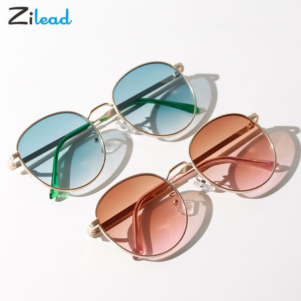 

zilead metal small square ultra-light sunglasses for men and women retro square frame color ocean slice sunglasses uv400 fashion, White;black