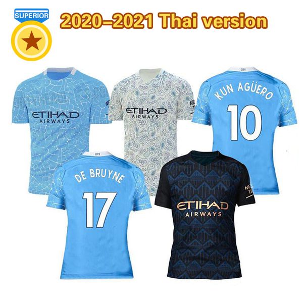 

20/21 mahrez jesus de bruyne aguero soccer jersey 2020 sterling bernardo g.jesus soccer shirt football uniform city camis, Black;yellow