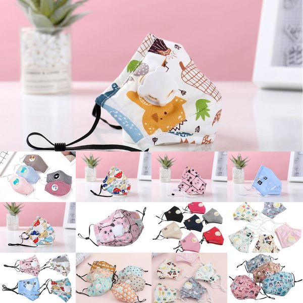 

masks cartoon mask face face kids with filter washable carbon filter breather valve pm2.5 wfc6 771u1