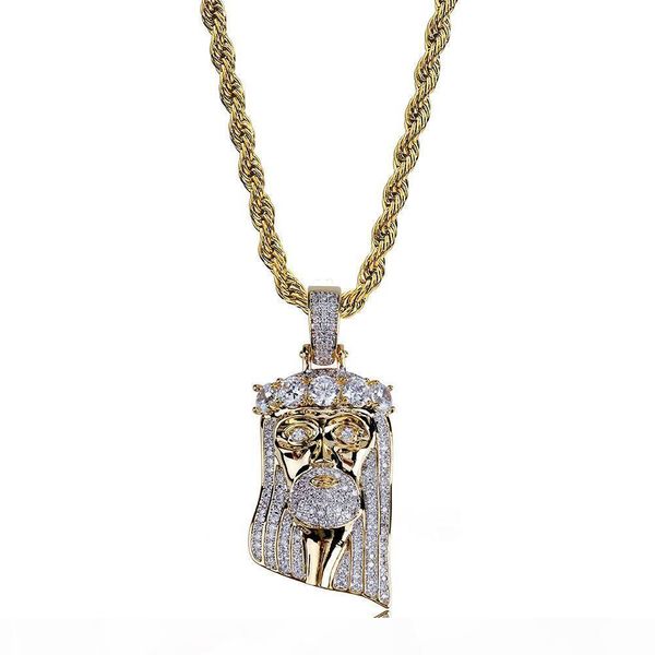

mens necklace hip hop jewelry zircon iced out chains vintage high grade cute crown pendant necklace stainless steel jewelry wholesale 2018, Silver