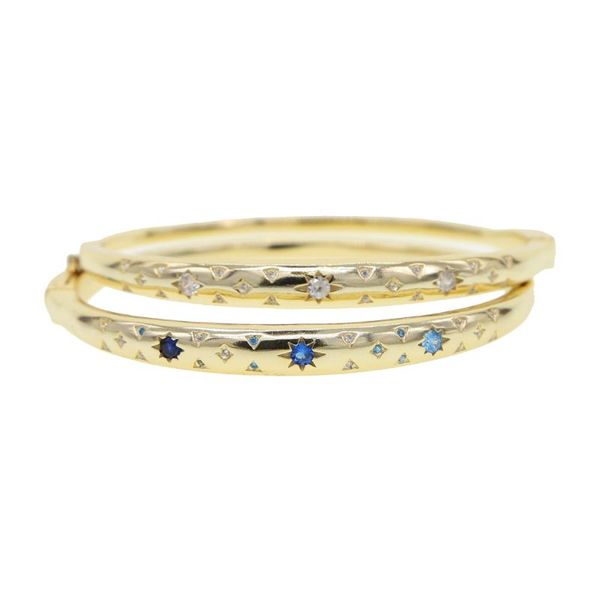 

sapphires blue white cz paved wide band bangle bracelet for women newize engrave northstar punk european women jewelry gift, Black