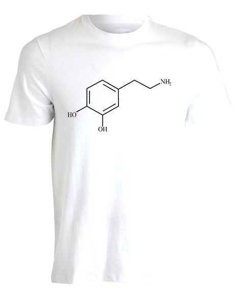 

2019 new short joy compuesto el neurotransmisor dopamina hombre camiseta ai28 short tee100% cottonsummer tee shirt