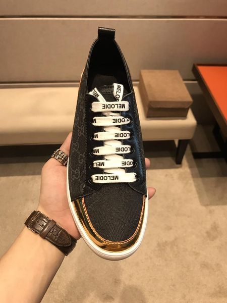 

2021 custom printed letters men 's sports shoes ,fashion versatile shoes ,comfortable low -shoes ,original box packaging 38 -44, Black