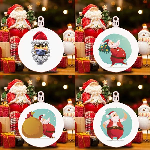 

2020 quarantine ornament diy snowman pendant christmas tree pendant christmas decoration christmas gift ornament dhl