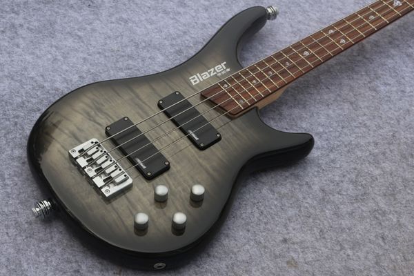 

new custom 6 string grey burst bass ,one piece body and rosewood fingerboard 24 frets,china electric guitar bass