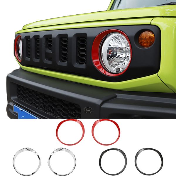 

abs car front headlight lamp decoration cover for suzuki jimny 2019+ car exterior accessories