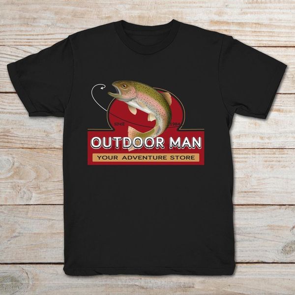 

since 1984 outdoor man your adventure store t-shirt