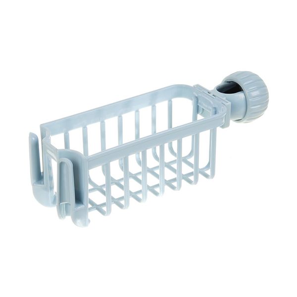 

adjustable removable drain sponge holder convenient anti faucet shelf