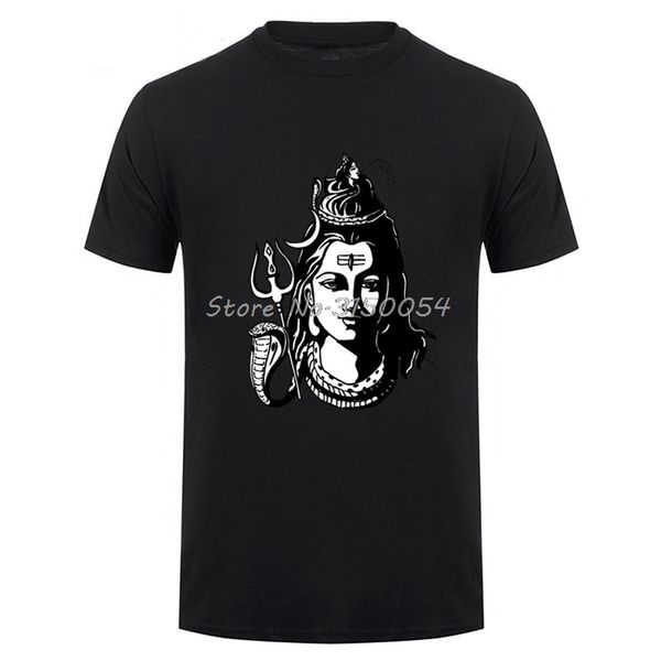

summer funny hindu shiva the god t shirt men short sleeved o-neck t-shirt summer cotton tshirt tee harajuku