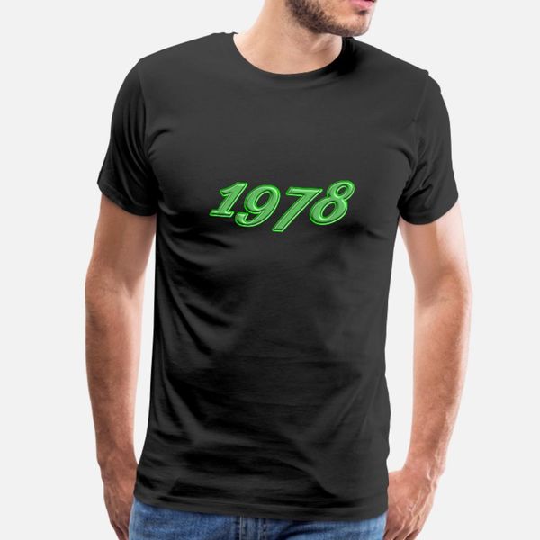 

1978 t shirt men print cotton crew neck sunlight comical spring normal shirt, White;black