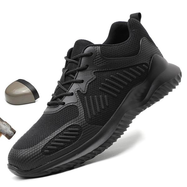 Neue Männer Arbeitsschuh Atmungsaktive Turnschuhe Licht Rutschfeste Stahlkappe Stiefel Anti-Punktion Sicherheitsstiefel Schuhe 200916