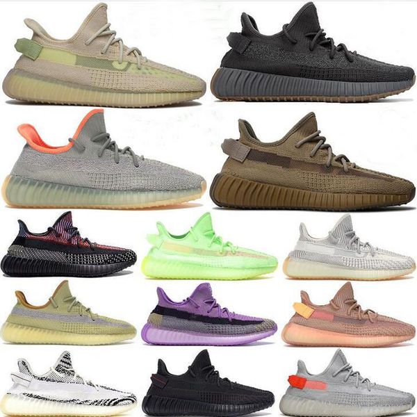 

black static reflective synth antlia kanye west running shoes gid glow clay beluga 2.0 butter semi men women designer sneakers size 5-13