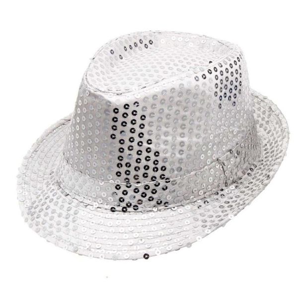 

sun hats for women summer large beach cap sequined hat girls dance stage show performances women hat for party casquette a8, Blue;gray