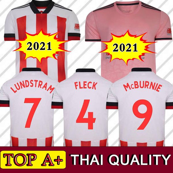 

thailand quality 20/21 sheffield soccer jerseys mcburnie united 2020 2021 lundstram fleck men+kid football shirts norwood sharp uniform, Black;yellow