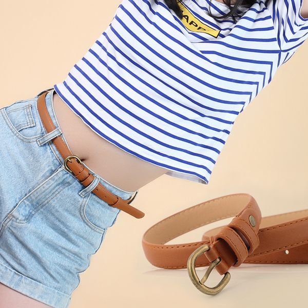 

direct selling retro fashion wild lady belt belt pin buckle student dress jeans decoration woman dress woman, Black;brown