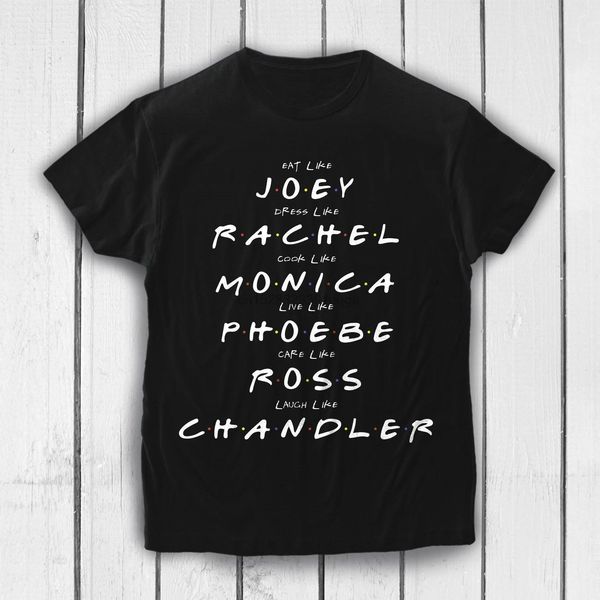 

friends tv show quotes sitcom t-shirt casual closes tee joey rachel monica shirt fashion t shirt wholesale tees