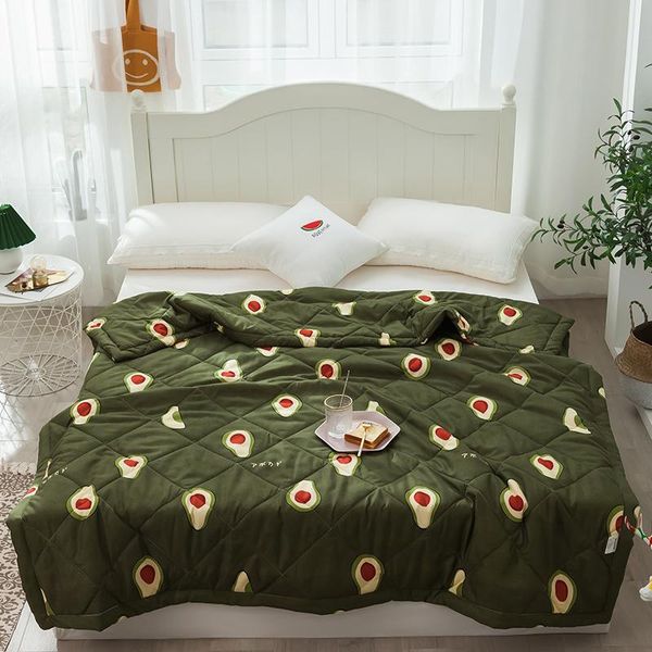 

comforters & sets home textiles fashionable avocado printing summer quilt blankets comforter suitable