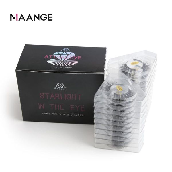 

false eyelashes maange 20 pairs lashes natural long eyelash extension 3d mink fluffy makeup fake faux with box