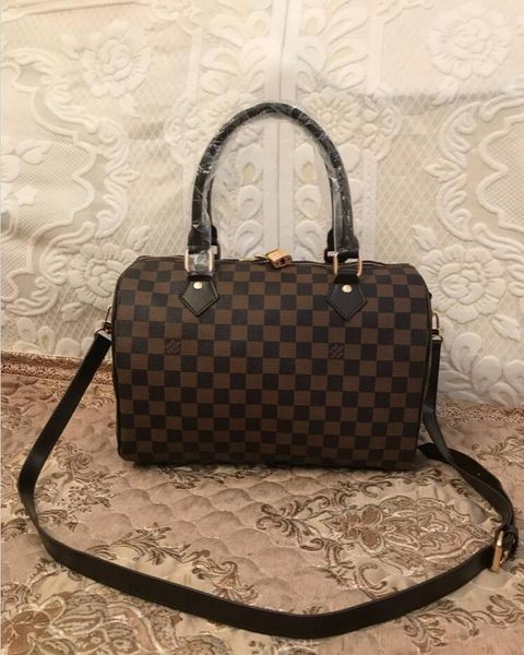 

2020 women messenger bag classic style fashion bags women bag shoulder bags lady totes handbags speedy 35cm with shoulder strap, lock a2