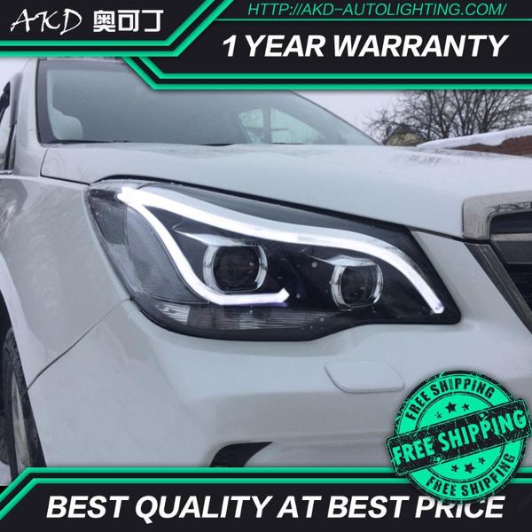 

акд тюнинг авто фара для forester 2013-2020 фары led drl ходовые огни bi-xenon beam противотуманные фары глаза ангела