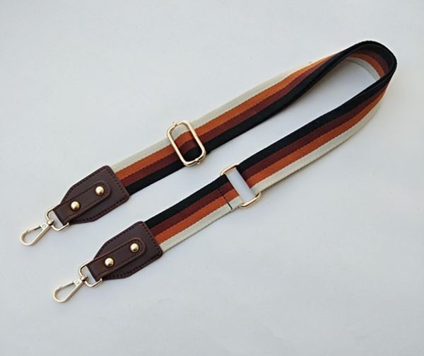 

colorful bag strap belt flower replacement wide straps for crossbody bag accessories ptgirl nylon shoulder, Black
