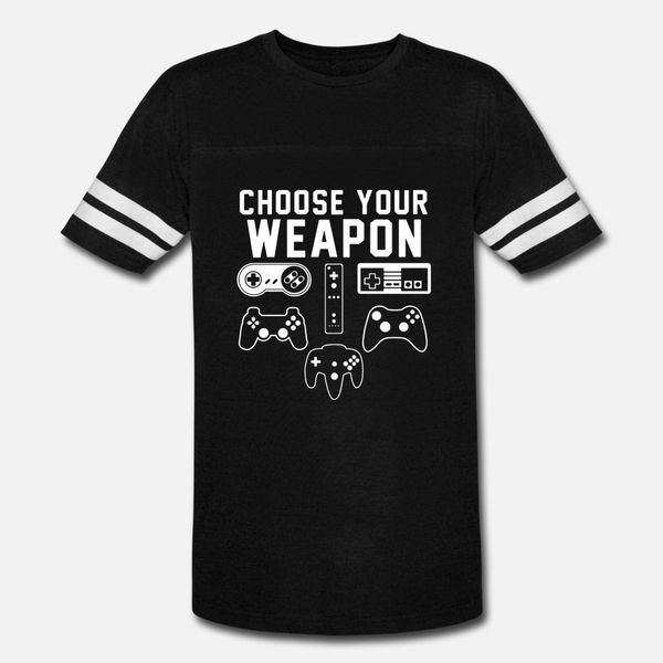 

choose your weapon gamer gaming console t shirt men cute tee shirt s-3xl vintage cute fashion spring letter shirt