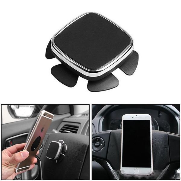 

cgjxs universal auto car steering wheel mobile phone holder stand intelligent strong magnetic absorption gps navigation holder car accessori