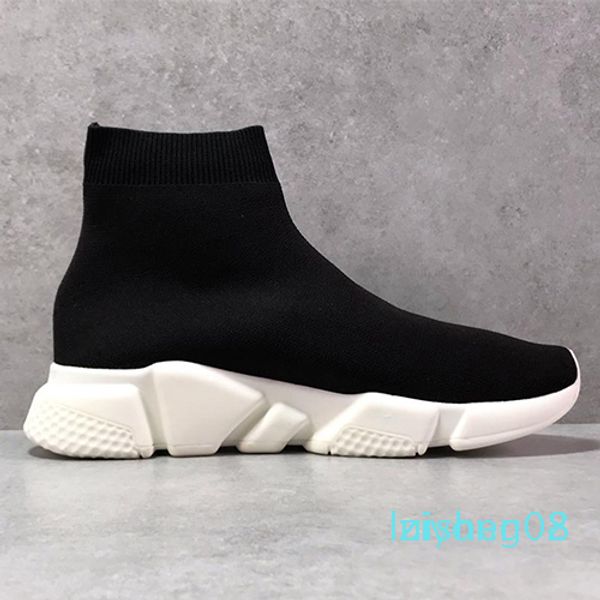 

2019 designer casual sock shoes speed trainer black red triple black fashion socks sneaker trainer casual shoes 36-45 z08