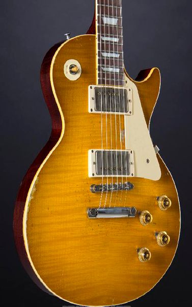 

quality electric guitar custom aged/relic guitars lemon burst