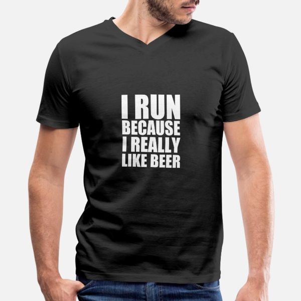 

i run because i really like beer t shirt men printed cotton euro size s-3xl family loose building summer family shirt
