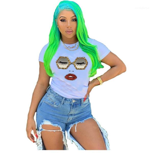 

короткие рукава o шеи белого тиса tops 20ss новых женской одежды лето женщины дизайнер tshirts casual, White