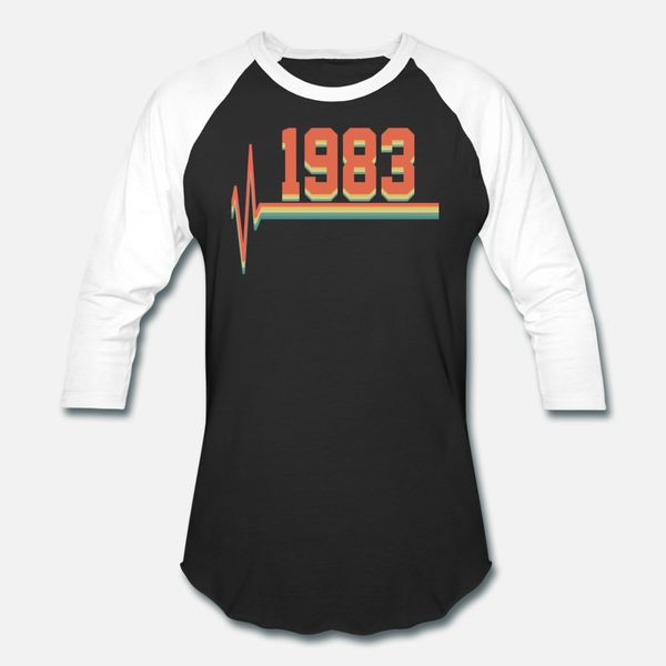

1983 heartbeat t shirt men designing cotton size s-3xl standard fitness casual summer standard shirt