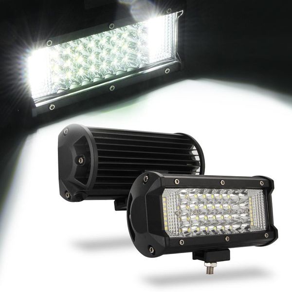 

areyourshop universal for for mini 2pcs 7inch 180w 6000k led spot beam fog work lights pods off road suv atv auto parts
