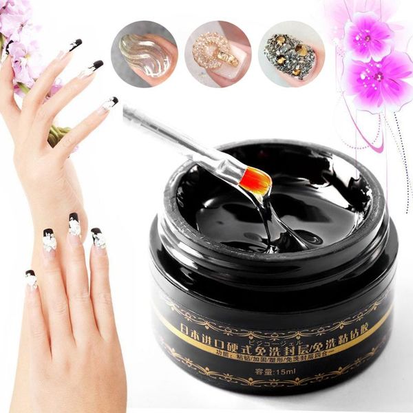 

nail new products japan hard no-clean seal reinforced drilling adhesive multi-function extended jelly nail polish tslm1, Red;pink