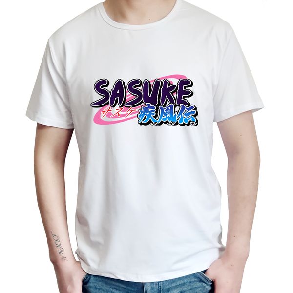 

naruto shippuden itachi & sasuke with kanji graphic t-shirt men modal harajuku t shirt fashion classic streetwear xs-5xl