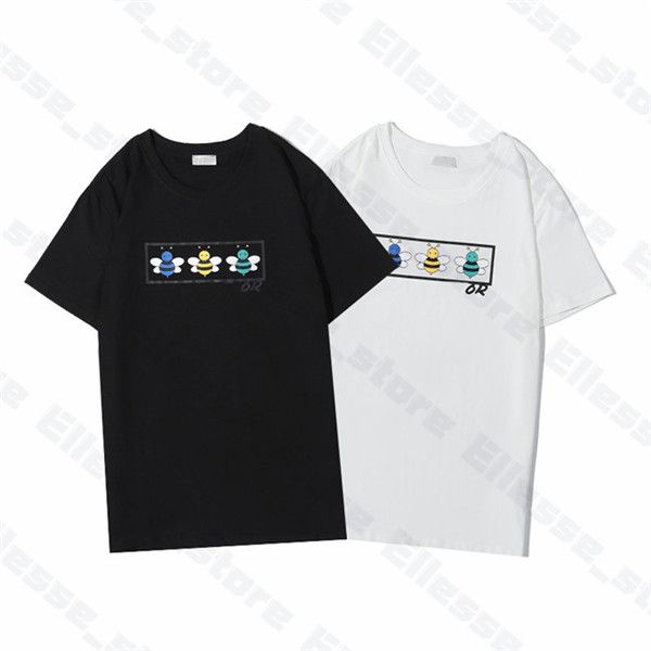 

20ss mens womens designer t shirts bees man t-shirt france brands womens tees short sleeve tshirts asian s-xxl, White;black