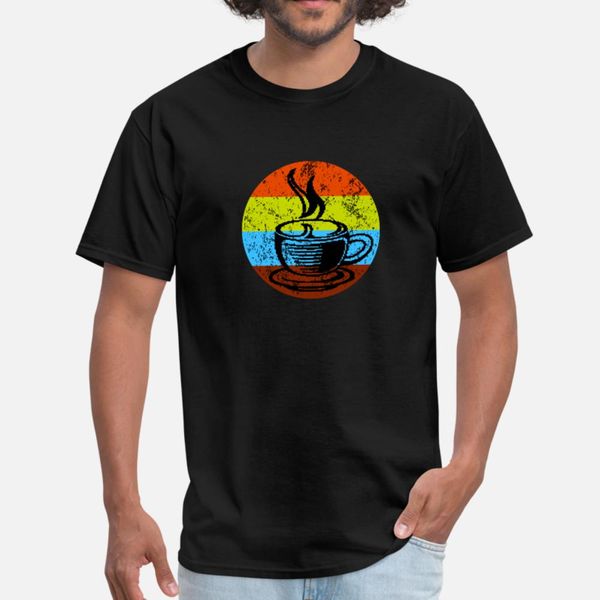 

cofee t shirt men designing cotton o neck vintage graphic breathable spring natural shirt